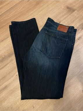 DL1961 Slim Straight Jeans 38X35 Sauber Wash   Premium Stretch Old‎ Money NWOT